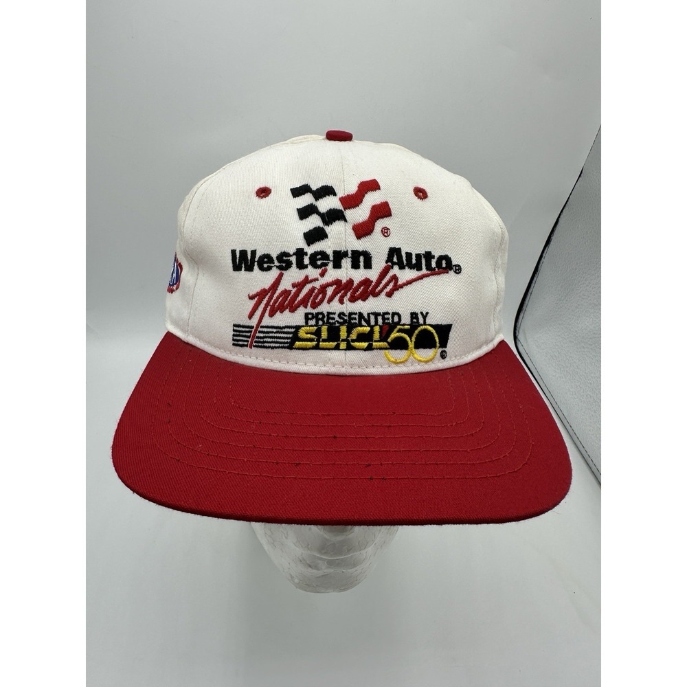 Vintage 1996 NHRA Western Auto Nationals Slick 50 Snapback Hat NWT